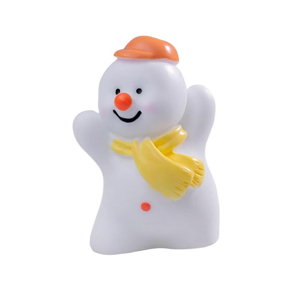 CASAFUN Cute Christmas Snowman Christmas Tree Snowscape Decoration Accessories Miniature Small Ornaments Tabletop Decoration DIY Miniature Ornaments for Xmas Party Micro Land Scape Decorations