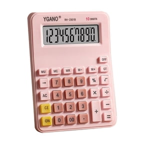 CASAFUN Desktop Calculator Large LCD Display 10 Digit Number Big Button Tax Financial Accounting Calculator, Battery and Solar Powered for Desk Office Home Business Use back to School Supplies