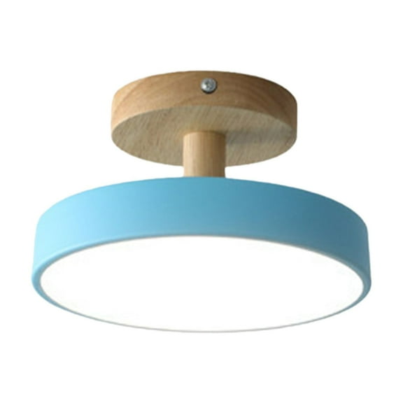 CASAFUN Dimmable LED Ceiling Light Fixture, Modern Ceiling Lights Flush Mount Wooden Chandelier Corridor Lights for Living Room Hallway Entrance Bedroom Kitchen Cloakrooms