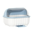 thumbnail image 1 of CASAFUN Dish Drying Rack, Plastic Nursing Bottle Holder with Cover Removable Drainboard, Small Size Plate Cup Dish Dryer Tray Drainer Space-Saving Cabinet for Kitchen Counter Tableware, 1 of 7