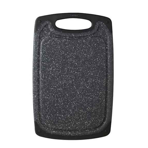 CASAFUN Durable Plastic Cutting Boards for Kitchen, Large Cutting Board for Meat, Dishwasher Safe Reversible Double Sided Chopping Boards with Grinding Area and Esy Grip Handle for Cooking