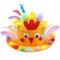 thumbnail image 1 of CASAFUN Easter Bonnet Kit for Kids, Easter Chick Bunny Egg DIY Art Craft Kits Make Your Own Easter Hat for Easter Craft 30ml, 1 of 8