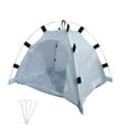 thumbnail image 1 of CASAFUN Enclosed Covered Cats Tent Outdoor Cave Bed House Cats Puppy or Small PET Outside Habitat with Ground Nails for Cats Small Dogs in Deck, Yard, Patio, Park, Camping, Travel, 1 of 9