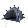thumbnail image 1 of CASAFUN Enclosed Covered Cats Tent Outdoor Cave Bed House Cats Puppy or Small PET Outside Habitat with Ground Nails for Cats Small Dogs in Deck, Yard, Patio, Park, Camping, Travel, 1 of 9