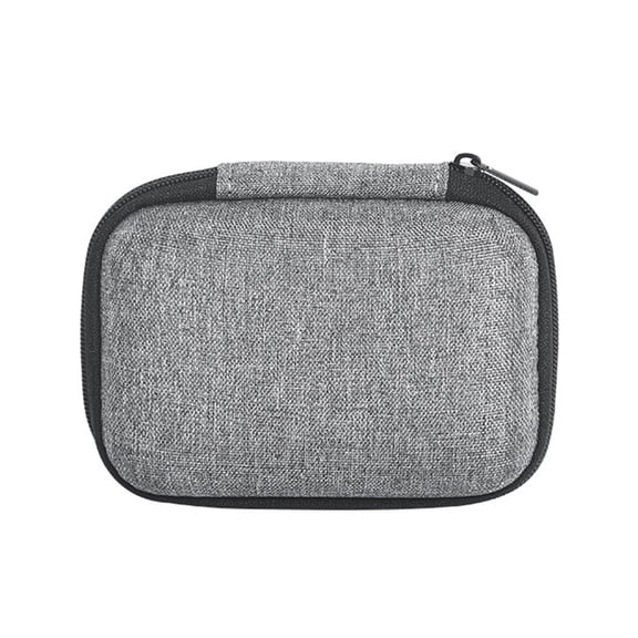 CASAFUN Eva Bag Data Cable Headphone Organiser Bluetooth Headset Bag Round Zip Bag Unisex Digital Product Organiser