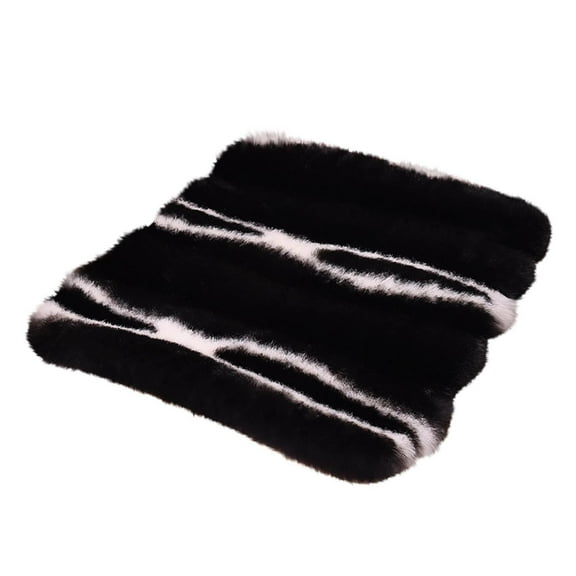 CASAFUN Fluffy Faux Fur Car Seat Cushion, Thick Warm Car Auto Seat Cover for Auto Van SUV Car Seat Pad Non-Slip Seat Protector Pad