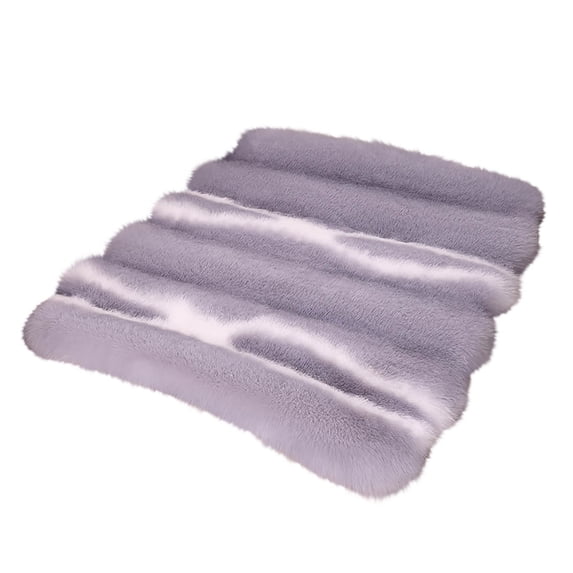 CASAFUN Fluffy Faux Fur Car Seat Cushion, Thick Warm Car Auto Seat Cover for Auto Van SUV Car Seat Pad Non-Slip Seat Protector Pad