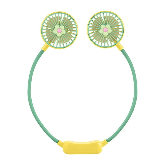 CASAFUN Folding Silent Neck Fans,Wearable Hanging Fan with Powerful Wind USB Rechargeable Personal Fans Multi-direction Adjustment for Office, Home Travel Sports Walking and Outdoor Working