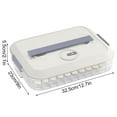 thumbnail image 1 of CASAFUN Food Storage Container, Dumpling Box,Cookie Storage Containers Airtight,Stackable Cookie Carrier with Lid and Handle, 1 of 8