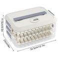 thumbnail image 1 of CASAFUN Food Storage Container, Dumpling Box,Cookie Storage Containers Airtight,Stackable Cookie Carrier with Lid and Handle, 1 of 8