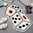 thumbnail image 1 of CASAFUN Game Dice Rugs Bedside Carpet Door Mat for Front Porch Patio,Dirt And Wear Resistants Home Entrance Floor Mat Welcome Mat,Non Slip Modern Home Decor for Hallway Bedroom Bathroom Living Room, 1 of 7