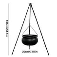 thumbnail image 1 of CASAFUN Halloween Decorations Outdoor, Halloween Party Decor, Large Witches Cauldron on Tripod with Timer Lights, Black Plastic Bowl Decor, Candy Bucket Decor for Home Yard Porch Patio Garden Lawn, 1 of 2