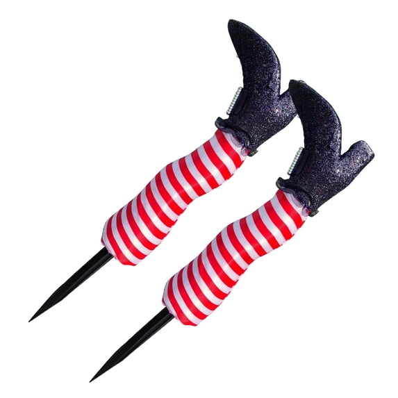 CASAFUN Halloween Decorations Witch Legs Decor, Large Halloween Witch Legs Yard Stakes, 2024 New Upgrade Wicked Witch Legs Prop for Indoor Outdoor Patio Garden Lawn Front Door Decor