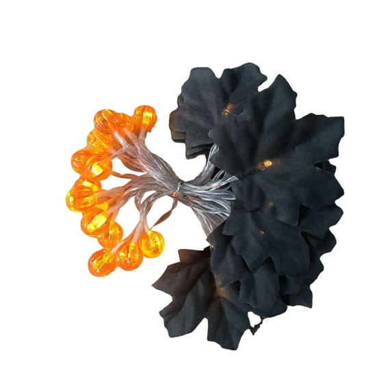 CASAFUN Halloween Ghost Hand Skeleton Lights String Battery Operated,Pumpkin Maple leaf LED Lighted Fall Decorations for Home for Holiday Autumn Harvest Winter Christmas Thanksgiving Decor
