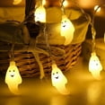 thumbnail image 1 of CASAFUN Halloween Ghost Hand Skeleton Lights String Battery Operated,Pumpkin Maple leaf LED Lighted Fall Decorations for Home for Holiday Autumn Harvest Winter Christmas Thanksgiving Decor, 1 of 3