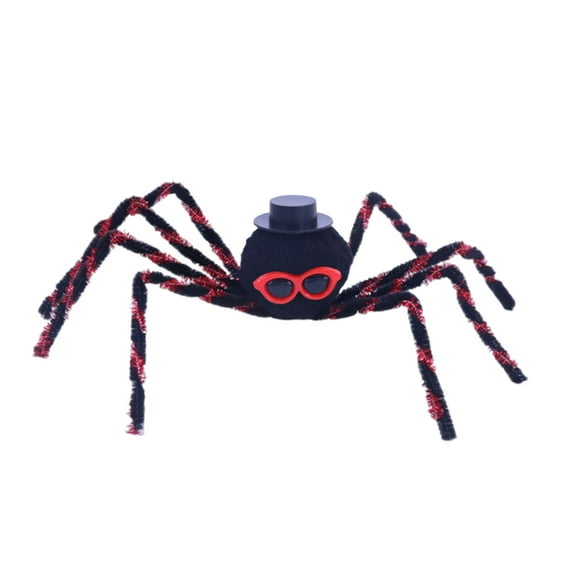 CASAFUN Halloween Giant Spider Realistic Hairy Spider Fake Large Plush Spider for Outdoor Indoor Yard Garden Lawn House Wall Halloween Party Decor