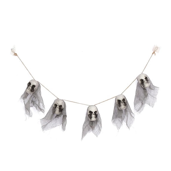 CASAFUN Halloween Hanging Ghost, Horror Hanging Skeleton White Gauze Thicky Hanging Halloween Props Yard Holy Day, Halloween Outdoor Decorations