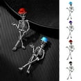 thumbnail image 1 of CASAFUN Halloween Skull Ghost Skeleton Pin Brooch Terrifying Skull Bone Badges Trendy Dress Suit Coat Sweater Lapel Pin Hat Bag Clothing, 1 of 7