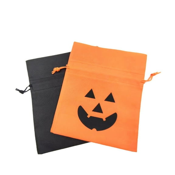 CASAFUN Halloween Trick or Treat Bags, Cute Large Capacity Pumpkin Handbag Tote Bags, Halloween Party Favors Candy Bags for Kids, Halloween Goody Bags for Snacks Candies