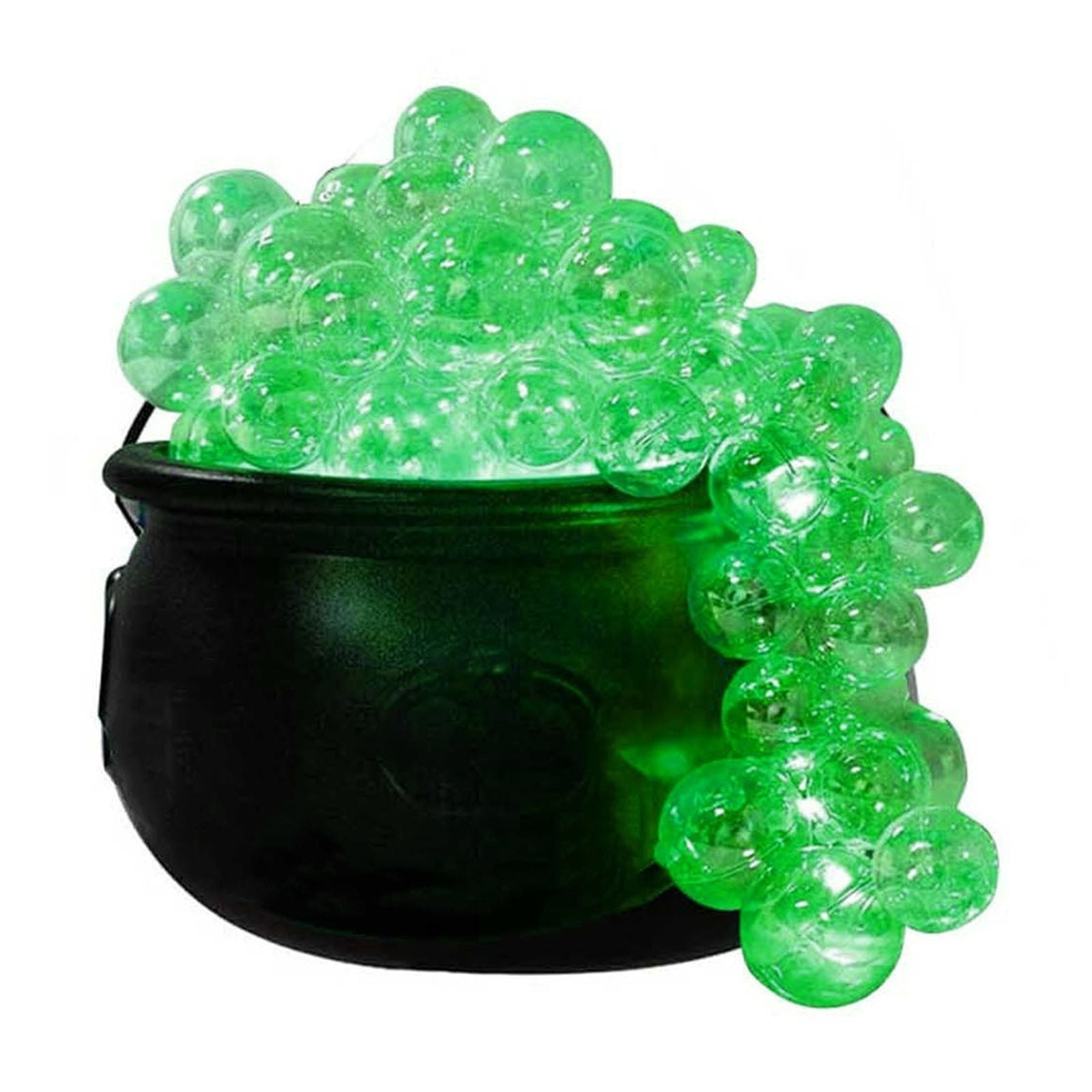 CASAFUN Halloween Witch Cauldron, Halloween Bubbling Cauldron Set, DIY Witches Bubbles Cauldron Set Black Plastic Large Bowl Candy Bucket, Cauldrons Toy Gifts for Halloween Decor
