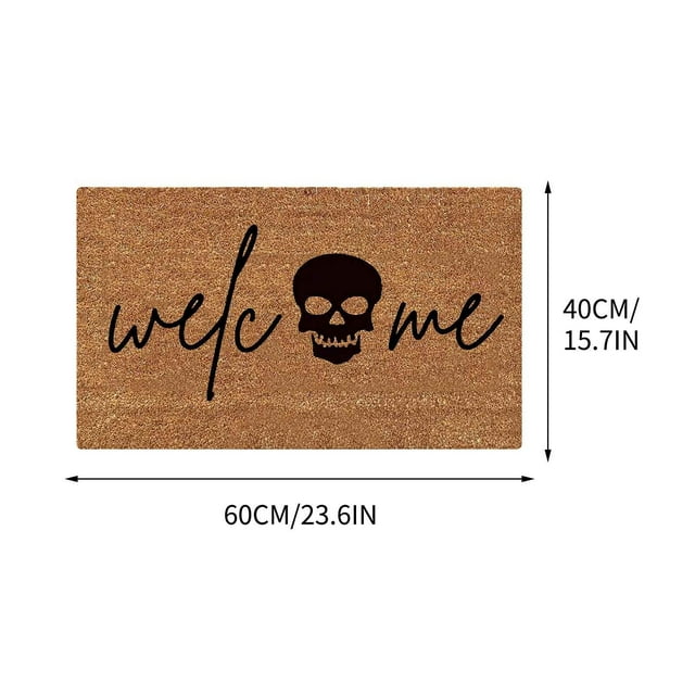 CASAFUN Happy Halloween Bath Mat Absorbent Quick Dry Toilet Floor Mat