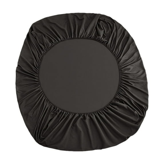 CASAFUN Hotel Luxury Cotton Fitted Sheet with Deep Pocket,Stain-Resistant & Non-Slip Protective Cover for Bed Mattress,Comfy Breathable Fitted Sheet for Women & Men Dormitory Solid Color