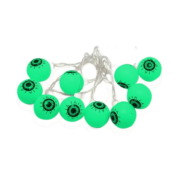 CASAFUN LED Eyeball Solar Halloween Lights Outdoor,Scary Red Eyeball Solar String Lights for Halloween Decorations,Waterproof Solar Halloween String Lights for Outside Garden Yard