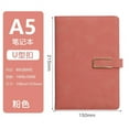 thumbnail image 1 of CASAFUN Leather Journal Notebook Lined, Hardcover Magnetic Closure, Personal Writing Notebooks, with Pen Loop,Large A5 size buckle notebook, 80 GSM Paper Gifts,180 Degree Lying Design, 1 of 1
