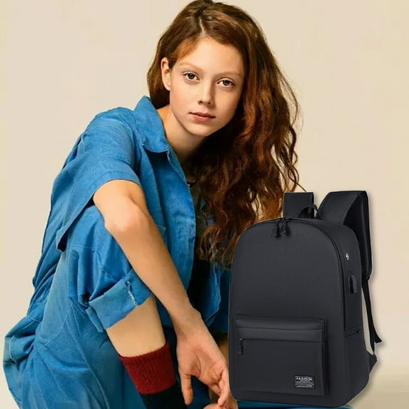 CASAFUN Lightweight Casual Laptop Backpack with USB Charging Port for Men and Women, Daily use backpack, Backpack for College