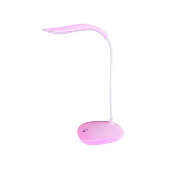 CASAFUN Lightweight LED Touch Control Desk Lamp with 3 Modes, Gooseneck Lamp, Modern Simple Girly Heart Collapsible Eye-Caring Table Light, Macaron Night Light for Office Kids Room