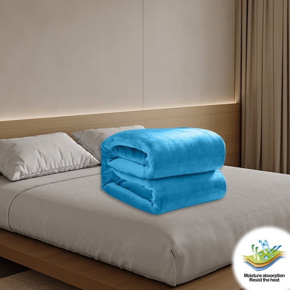 CASAFUN Lightweight Plain Printed Faray Quilt Cooling Comforter,Fall Breathable Soft Small Blankets for Hot Sleepers and Night Sweats, Machine Washable Bedding Easy Care
