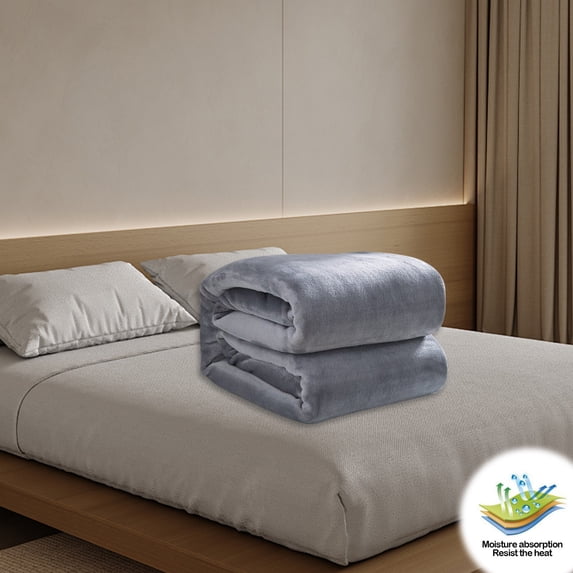 CASAFUN Lightweight Plain Printed Faray Quilt Cooling Comforter,Fall Breathable Soft Small Blankets for Hot Sleepers and Night Sweats, Machine Washable Bedding Easy Care