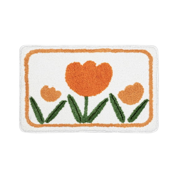 CASAFUN Luxury Bath Mat Super Absorbent Quick Dry Toilet Floor Mat,Non-Slip Shower Rug Bathroom Carpet Machine Washable for Bathroom,Kitchen,Living Room,Tub and Shower