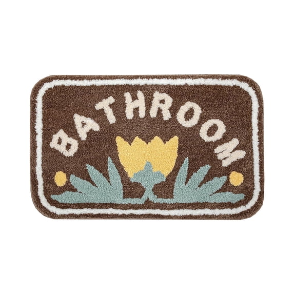 CASAFUN Luxury Bath Mat Super Absorbent Quick Dry Toilet Floor Mat,Non-Slip Shower Rug Bathroom Carpet Machine Washable for Bathroom,Kitchen,Living Room,Tub and Shower
