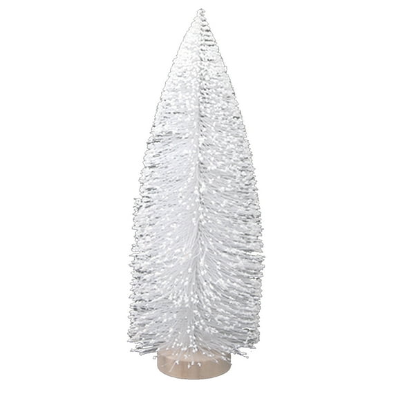 Cififendec Mini Christmas Trees Christmas Decor, Artificial Christmas Mini Bottle Brush Trees Tabletop, Christmas Decoration Trees with 4 Size Xmas Holiday Decor