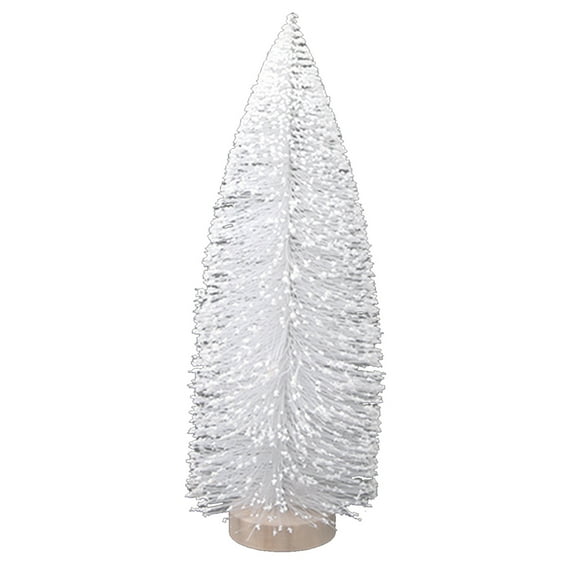 CASAFUN Mini Christmas Trees Christmas Decor, Artificial Christmas Mini Bottle Brush Trees Tabletop, Christmas Decoration Trees with 4 Size Xmas Holiday Decor