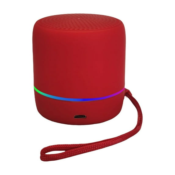 CASAFUN Mini & Portable Colorful LED Macaron Bluetooth Speaker with 3W Sound IPX3 Waterproof Bluetooth 5.2 for Indoor&Outdoor Use