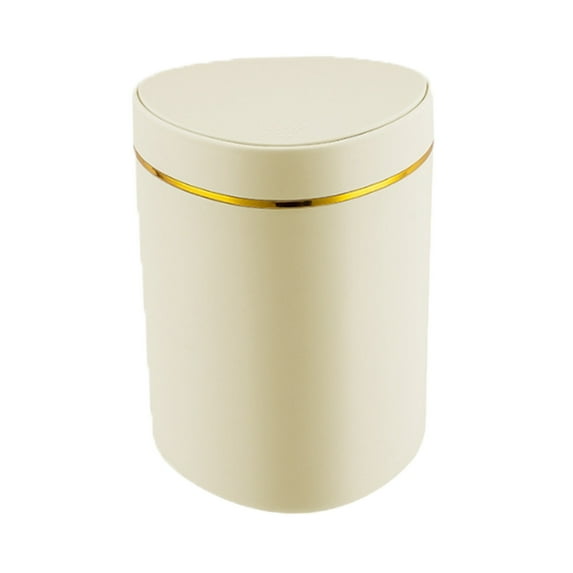 CASAFUN Mini Push-type Desktop Trash Can with Lid,Small Garbage Bin for Compact Spaces Under Tables & Counters,Tiny Wastebasket for Office Kitchens Bathrooms Bedrooms Dorms