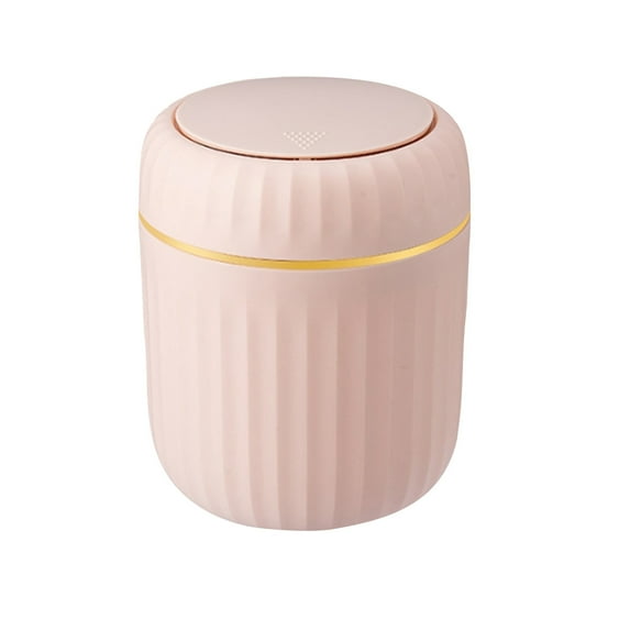 CASAFUN Mini Push-type Desktop Trash Can with Lid,Small Garbage Bin for Compact Spaces Under Tables & Counters,Tiny Wastebasket for Office Kitchens Bathrooms Bedrooms Dorms