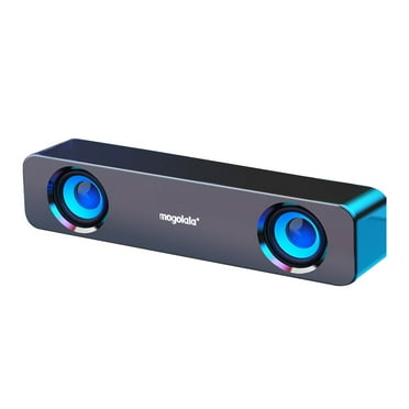 CASAFUN Mini Speaker Wired Stereo Strong Bass Surround Sound Bar Wired Computer Speakers Stereo Subwoofer for Home Music Game