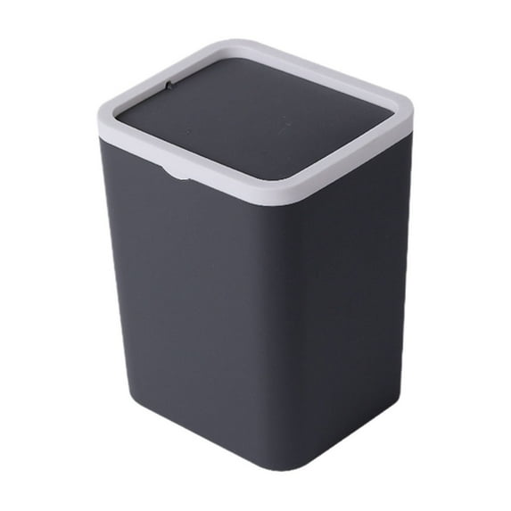 CASAFUN Modern Garbage Can with Cover,Trash Can with Flip Lid Garbage Bin for Home Office Kitchen Bathroom Living Room Bedroom High Appearance Durable Garbage Container Basket