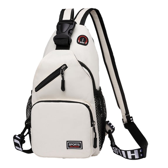 CASAFUN Multipurpose Sling Bag Chest Bags with Changeable Shoulder for Men Women, Double Shoulder Backpack Fanny Pack Small Crossbody Daypack with Earphone Hole for Travel Hiking Camping Outdoor