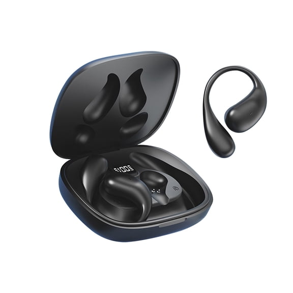 CASAFUN Open Ear Headphones Wireless Bluetooth 5.3, Open Ear Earbuds 48 Hours Playtime Waterproof Sport Running Earbuds with Earhooks, Compatible with iPhone Android TV
