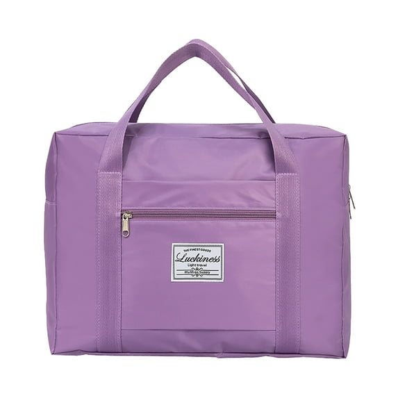 CASAFUN Oxford Foldable Travel Duffel Bag,Tote Carry Luggage Person Item Bag Sport Duffle Weekenders Carry Overnight for Women Girls Travel Gym Yoga
