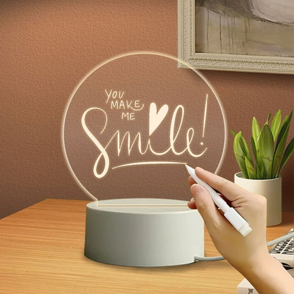 CASAFUN Personalized Script Name Acrylic Night Light, Girl's Room, Handwriting Night Light Valentine's Day Gift Decor Children's Light for Bedroom