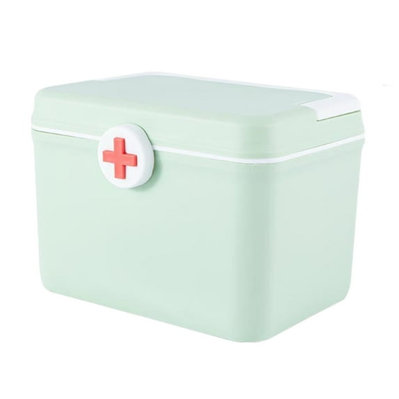 CASAFUN Portable Compact First Aid Kit Medication Cabinet Box for Minor Cuts, Scrapes, Sprains & Burns, Outdoor Emergencies Ideal for Home, Car, Travel, Camping