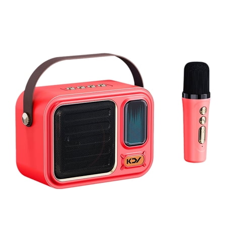 CASAFUN Portable Handheld Bluetooth Speaker with Microphone for Singing,Ultra-Long Battery Life with a 1500mAh High-capacity Battery,DSP Chip,and 2.4G Wireless Technology for Indoor&Outdoor Party