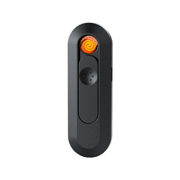 Cififendec Portable Thin and Light Induction Charging Lighter Gradient Windproof Cigarettes Lighter Mini Pocket Cool Color Light Lgniter