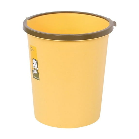 CASAFUN Premium Round Lidless Press Ring Bathroom Trash Can Toilet Garbage Bin Durable Garbage Can Household Wastebasket Garbage Container Basket for Office,Kitchens,Home,Dorms