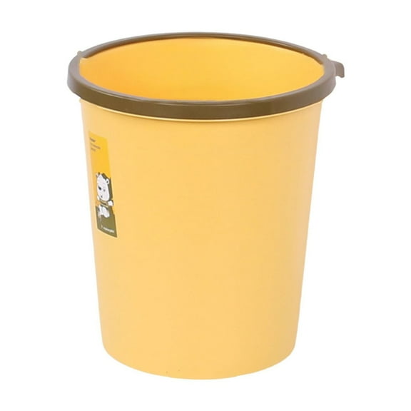 CASAFUN Premium Round Lidless Press Ring Bathroom Trash Can Toilet Garbage Bin Durable Garbage Can Household Wastebasket Garbage Container Basket for Office,Kitchens,Home,Dorms